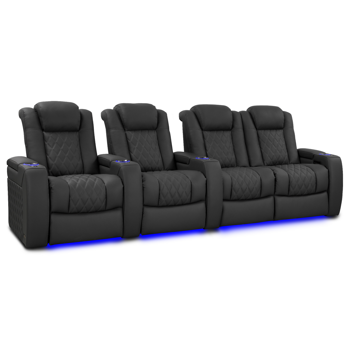 Valencia Tuscany Luxury Edition Home Theater Seating | Semi-Aniline Italian Nappa Leather Power Recliner