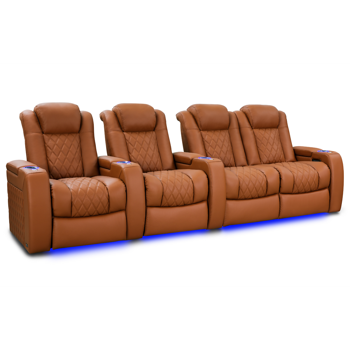 Valencia Tuscany Ultimate Edition Home Theater Seating | Perforated Semi-Aniline Italian Nappa 20K Leather Power Recliner