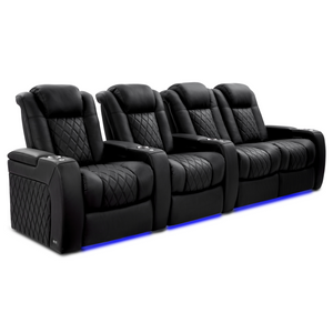 Valencia Tuscany Ultimate Edition Home Theater Seating | Perforated Semi-Aniline Italian Nappa 20K Leather Power Recliner