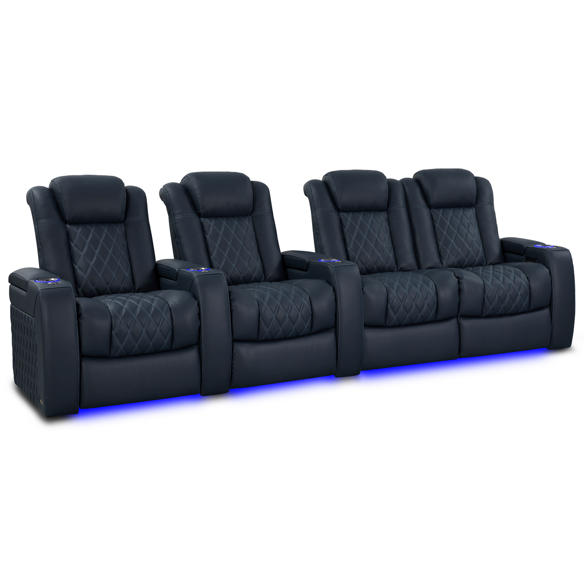 Valencia Tuscany Luxury Edition Home Theater Seating | Semi-Aniline Italian Nappa Leather Power Recliner