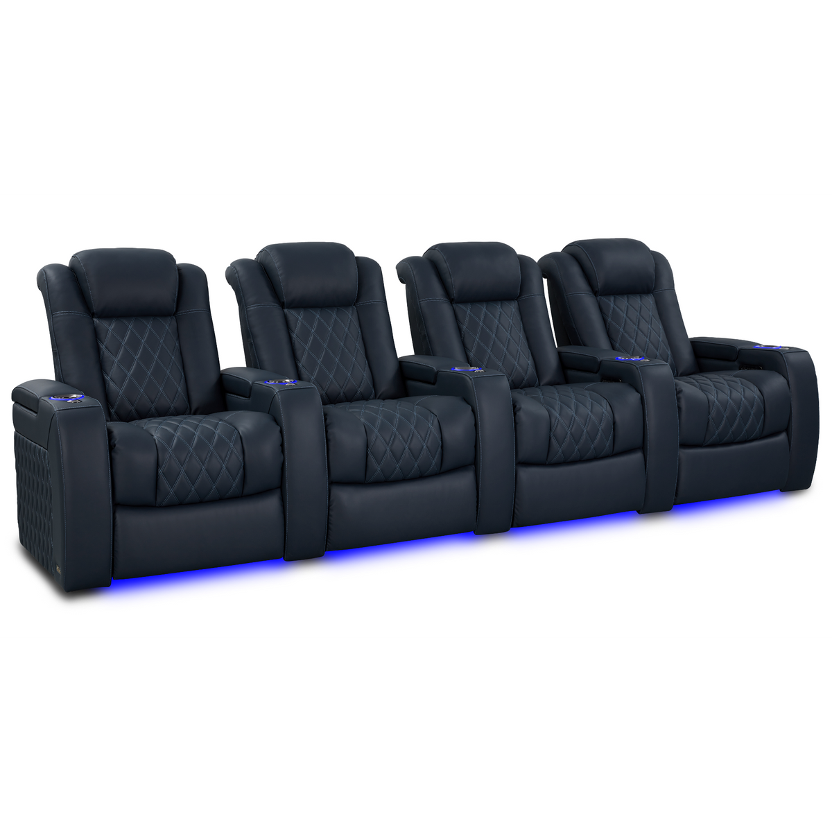 Valencia Tuscany Luxury Edition Home Theater Seating | Semi-Aniline Italian Nappa Leather Power Recliner
