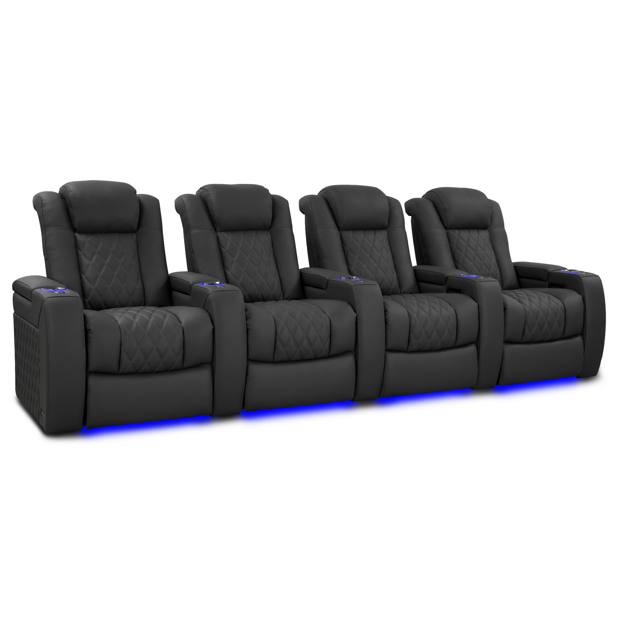 Valencia Tuscany Luxury Edition Home Theater Seating | Semi-Aniline Italian Nappa Leather Power Recliner