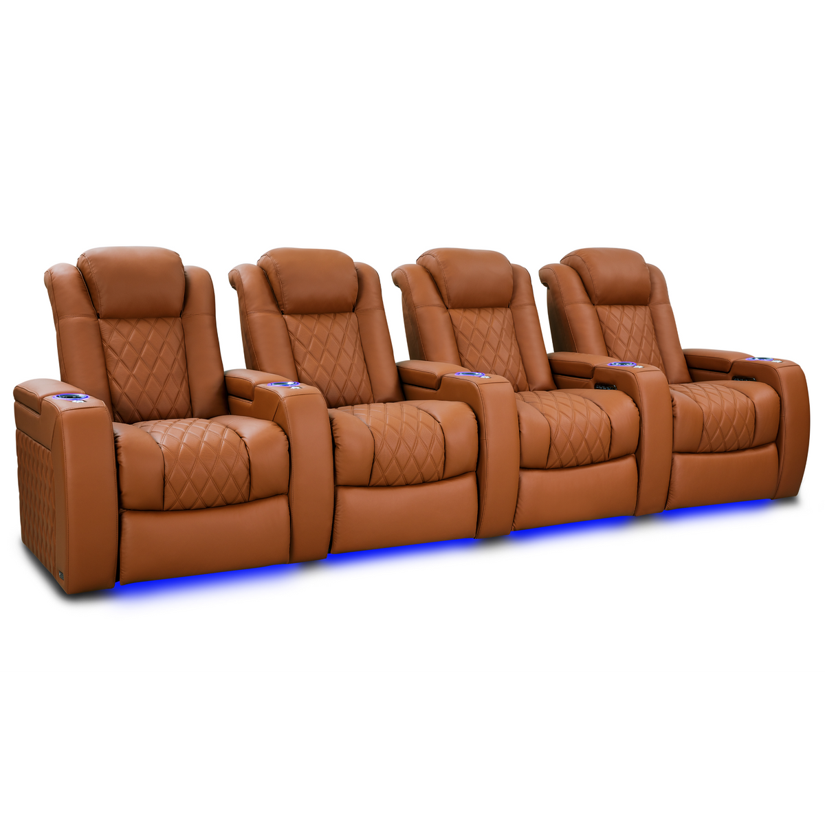 Valencia Tuscany Ultimate Edition Home Theater Seating | Perforated Semi-Aniline Italian Nappa 20K Leather Power Recliner