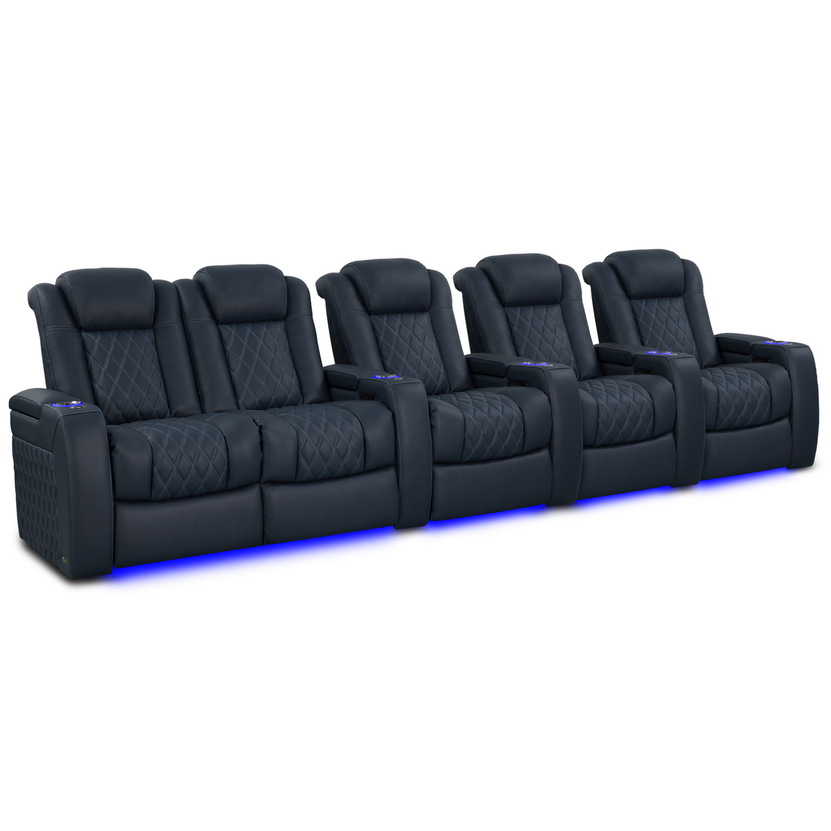 Valencia Tuscany Luxury Edition Home Theater Seating | Semi-Aniline Italian Nappa Leather Power Recliner