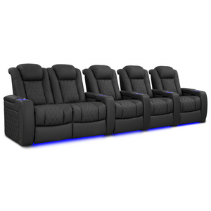 Valencia Tuscany Luxury Edition Home Theater Seating | Semi-Aniline Italian Nappa Leather Power Recliner