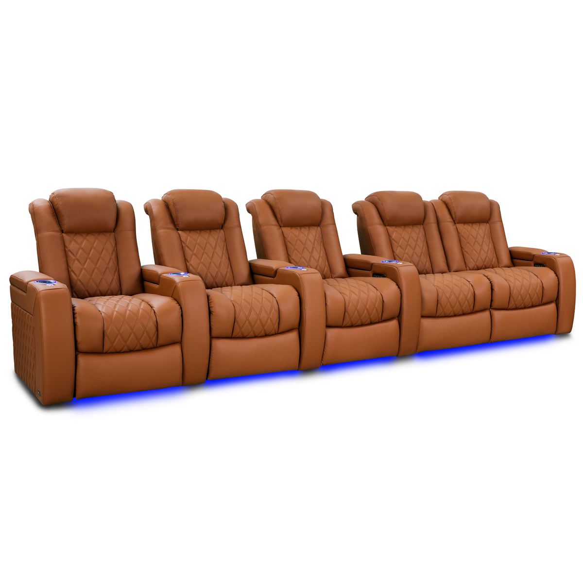 Valencia Tuscany Ultimate Edition Home Theater Seating | Perforated Semi-Aniline Italian Nappa 20K Leather Power Recliner