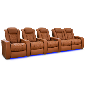 Valencia Tuscany Ultimate Edition Home Theater Seating | Perforated Semi-Aniline Italian Nappa 20K Leather Power Recliner