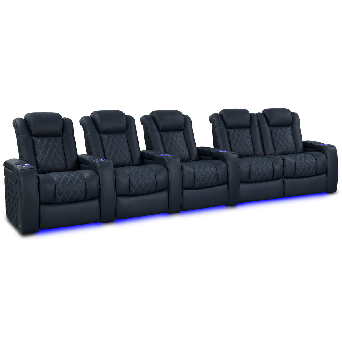 Valencia Tuscany Luxury Edition Home Theater Seating | Semi-Aniline Italian Nappa Leather Power Recliner
