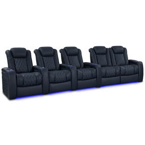 Valencia Tuscany Luxury Edition Home Theater Seating | Semi-Aniline Italian Nappa Leather Power Recliner
