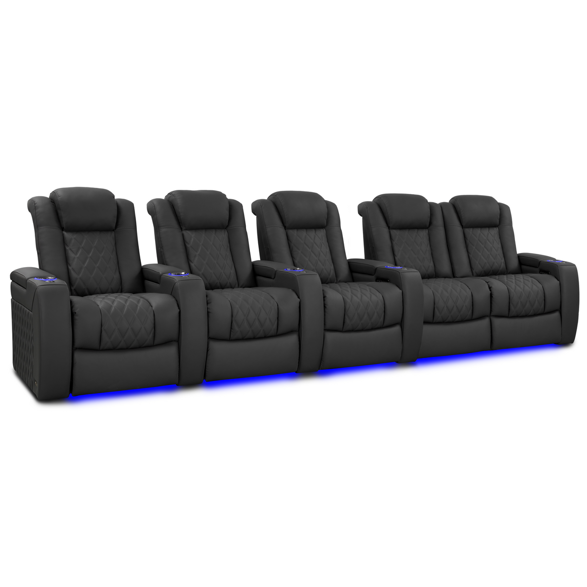Valencia Tuscany Luxury Edition Home Theater Seating | Semi-Aniline Italian Nappa Leather Power Recliner