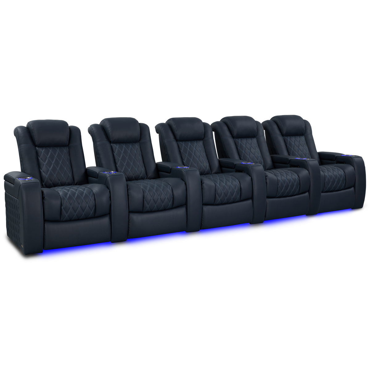 Valencia Tuscany Luxury Edition Home Theater Seating | Semi-Aniline Italian Nappa Leather Power Recliner