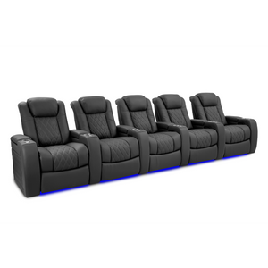 Valencia Tuscany Ultimate Edition Home Theater Seating | Perforated Semi-Aniline Italian Nappa 20K Leather Power Recliner