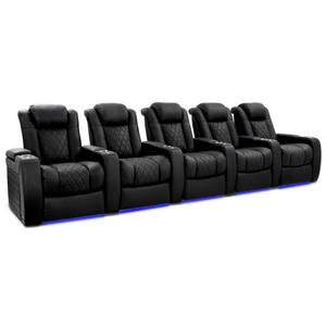 Valencia Tuscany Ultimate Edition Home Theater Seating | Perforated Semi-Aniline Italian Nappa 20K Leather Power Recliner