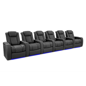 Valencia Tuscany Ultimate Edition Home Theater Seating | Perforated Semi-Aniline Italian Nappa 20K Leather Power Recliner