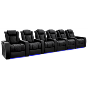 Valencia Tuscany Ultimate Edition Home Theater Seating | Perforated Semi-Aniline Italian Nappa 20K Leather Power Recliner