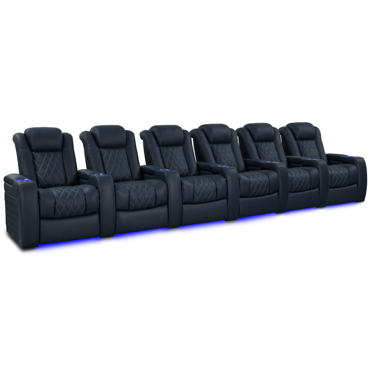 Valencia Tuscany Luxury Edition Home Theater Seating | Semi-Aniline Italian Nappa Leather Power Recliner