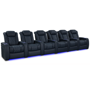 Valencia Tuscany Luxury Edition Home Theater Seating | Semi-Aniline Italian Nappa Leather Power Recliner