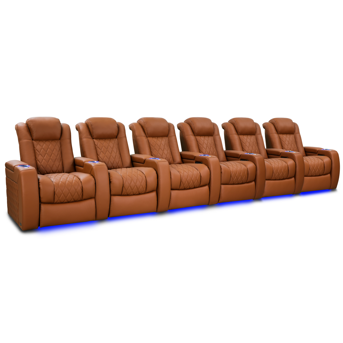 Valencia Tuscany Ultimate Edition Home Theater Seating | Perforated Semi-Aniline Italian Nappa 20K Leather Power Recliner