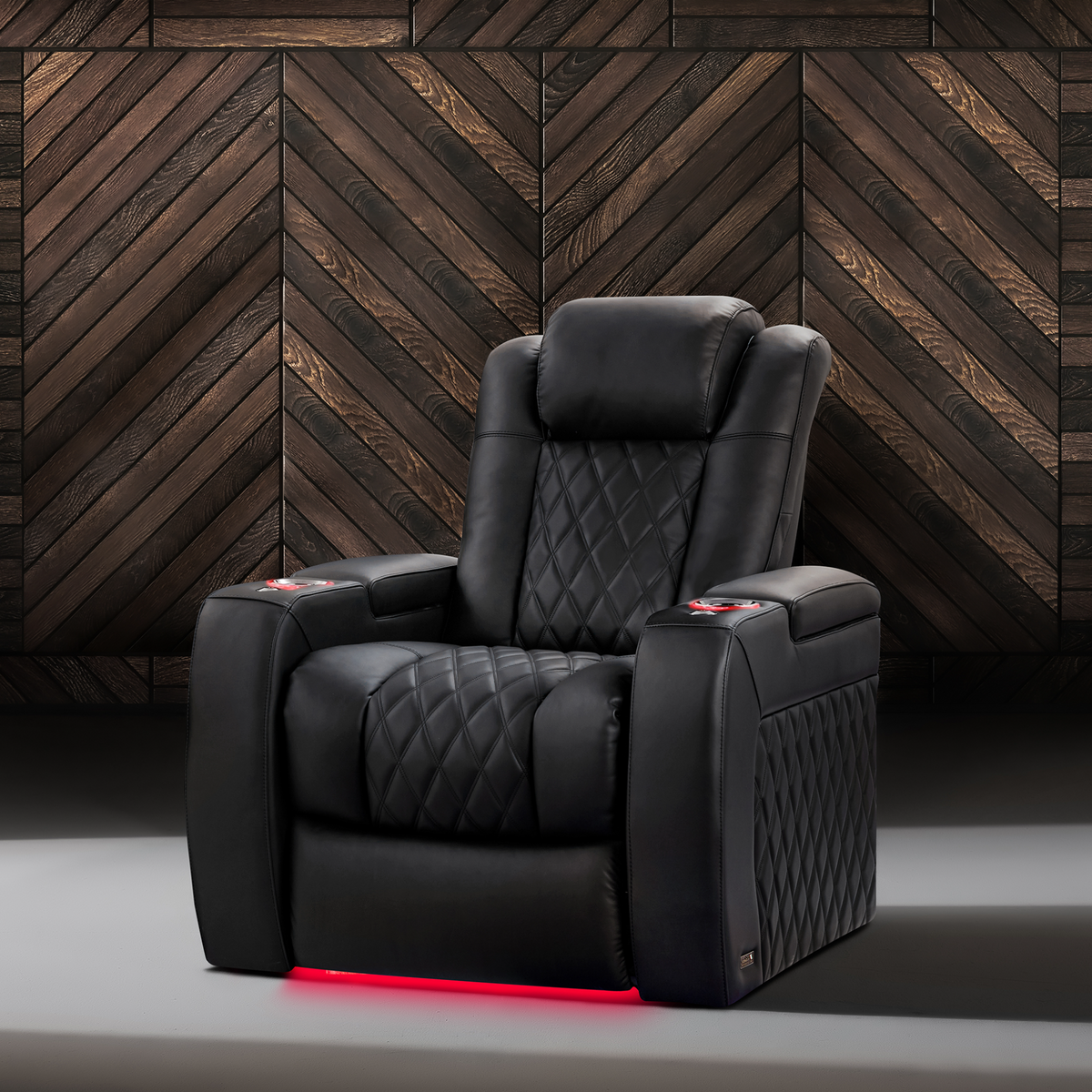 Valencia Tuscany Luxury Edition home theater seating in luxury cinema room lifestyle Graphite