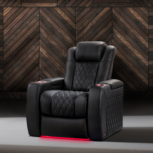 Valencia Tuscany Luxury Edition home theater seating in luxury cinema room lifestyle Graphite