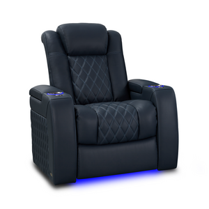 Valencia Tuscany Luxury Edition Home Theater Seating | Semi-Aniline Italian Nappa Leather Power Recliner
