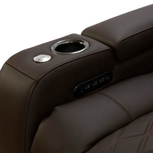 Valencia Tuscany Ultimate Edition Home Theater Seating | Perforated Semi-Aniline Italian Nappa 20K Leather Power Recliner