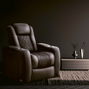 Valencia Tuscany Ultimate Edition Home Theater Seating | Perforated Semi-Aniline Italian Nappa 20K Leather Power Recliner