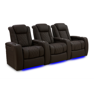 Valencia Tuscany Ultimate Edition Home Theater Seating | Perforated Semi-Aniline Italian Nappa 20K Leather Power Recliner