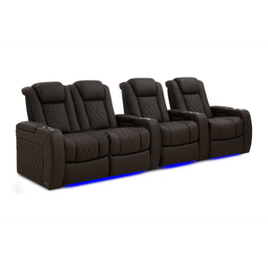 Valencia Tuscany Ultimate Edition Home Theater Seating | Perforated Semi-Aniline Italian Nappa 20K Leather Power Recliner