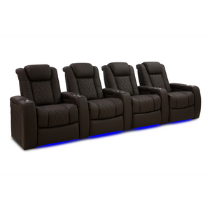 Valencia Tuscany Ultimate Edition Home Theater Seating | Perforated Semi-Aniline Italian Nappa 20K Leather Power Recliner