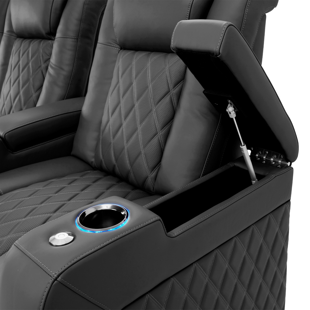 Valencia Tuscany Ultimate Edition Home Theater Seating | Perforated Semi-Aniline Italian Nappa 20K Leather Power Recliner