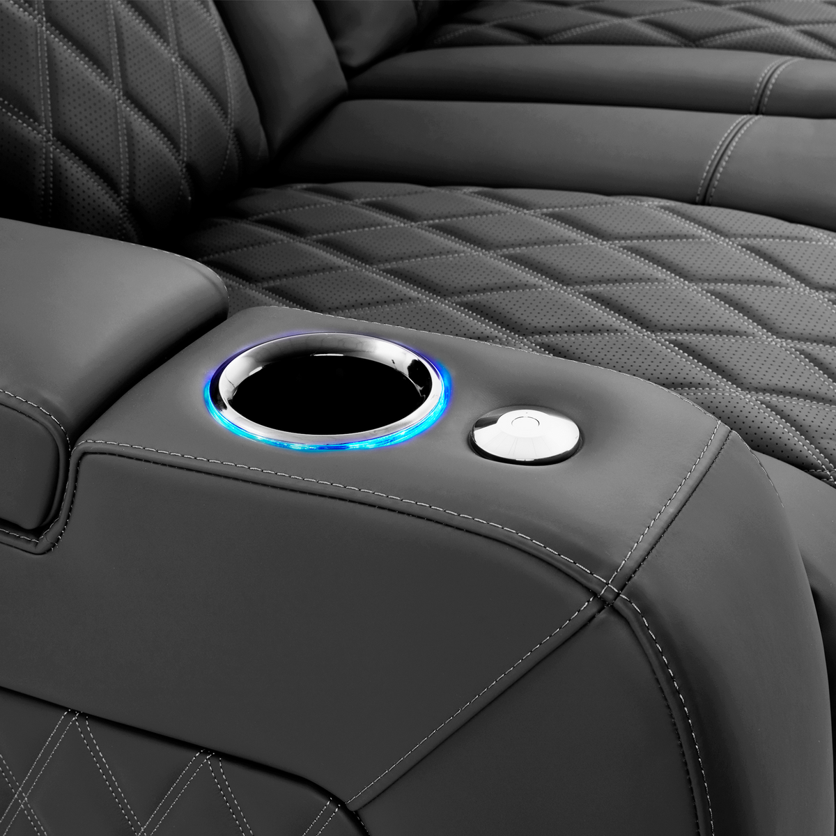 Valencia Tuscany Ultimate Edition Home Theater Seating | Perforated Semi-Aniline Italian Nappa 20K Leather Power Recliner