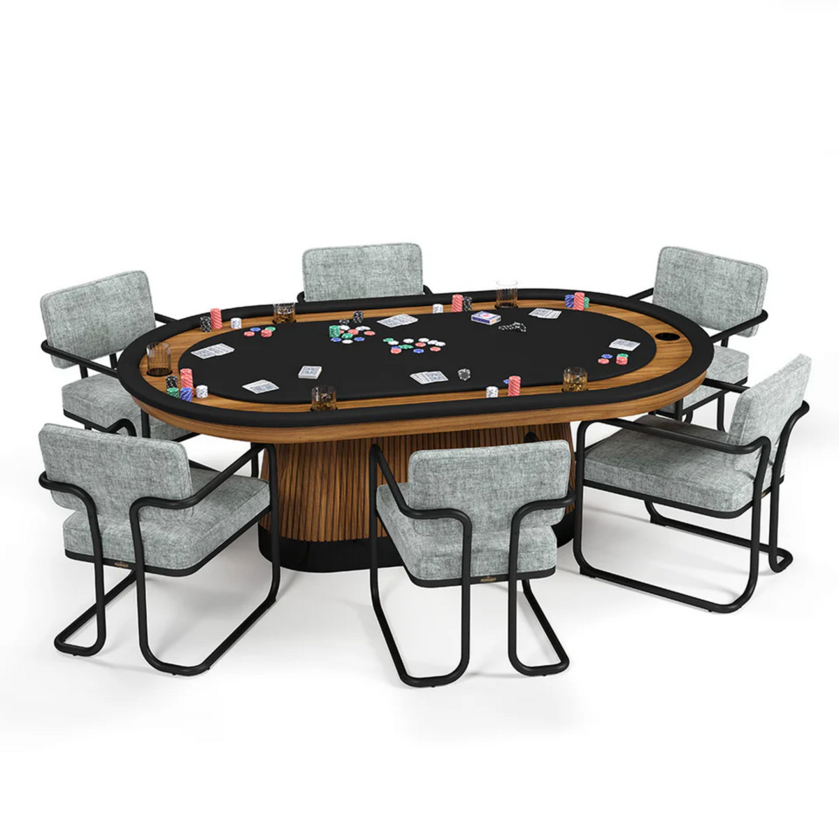 RAM Game Room Prohibition Texas Hold'em Poker Table