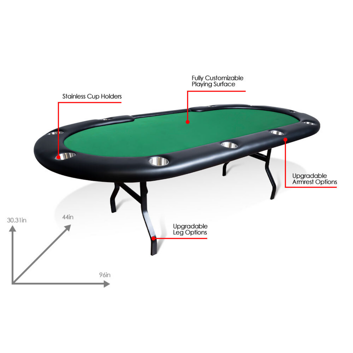 BBO Aces Pro Tournament Poker Table