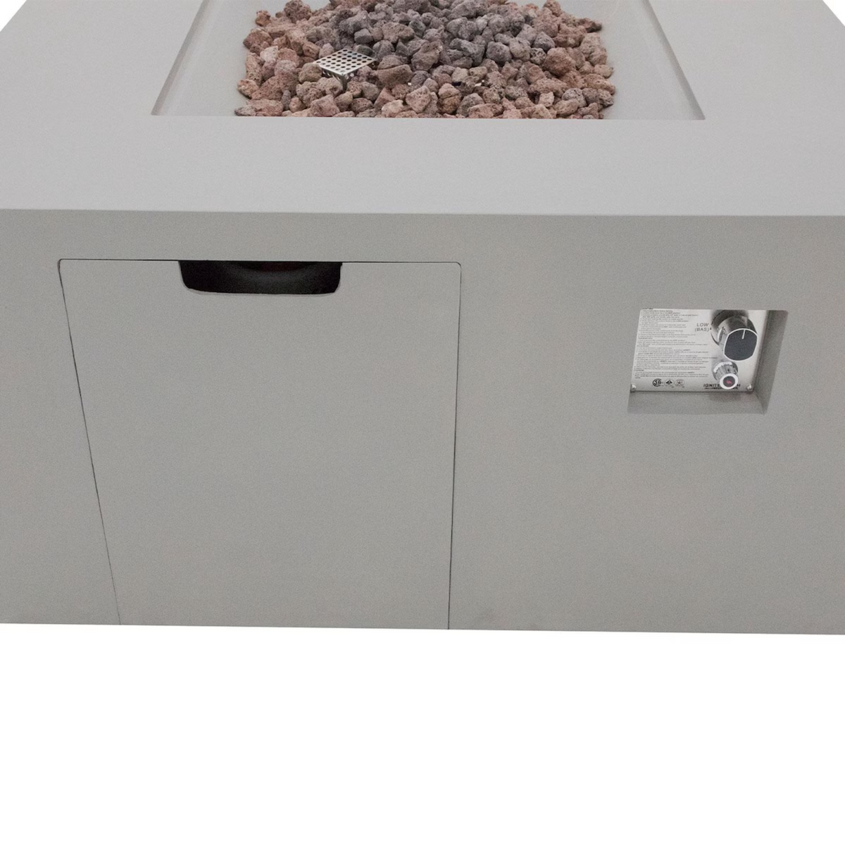 Elementi Plus Rocky 43" Square Fire Table — Propane