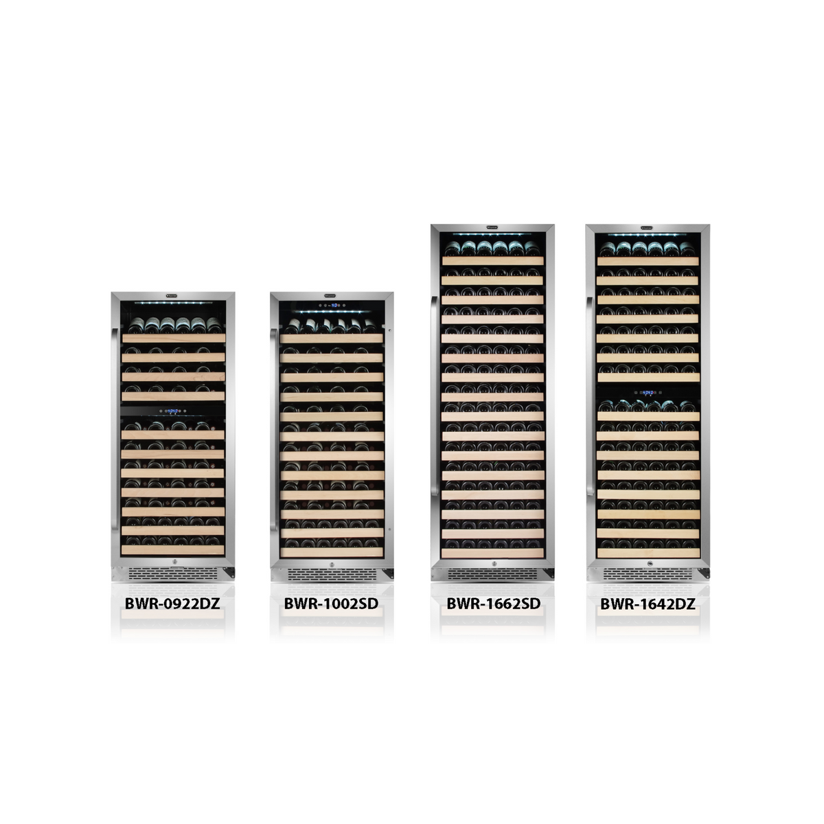 Whynter 100 Bottle Built-in Stainless Steel Compressor Wine Refrigerator