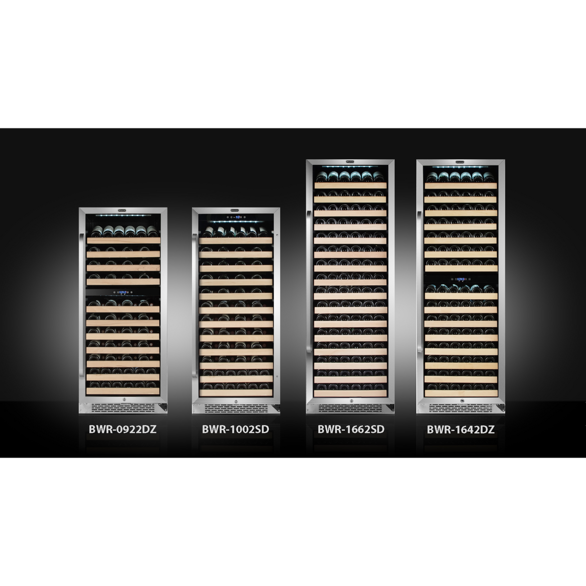 Whynter 100 Bottle Built-in Stainless Steel Compressor Wine Refrigerator